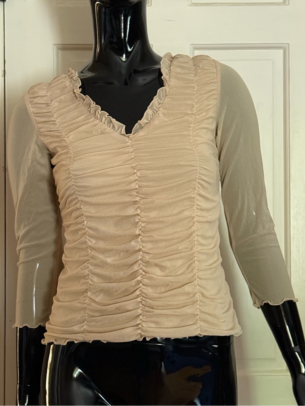 INC International Concepts Ruched V-Neck Top